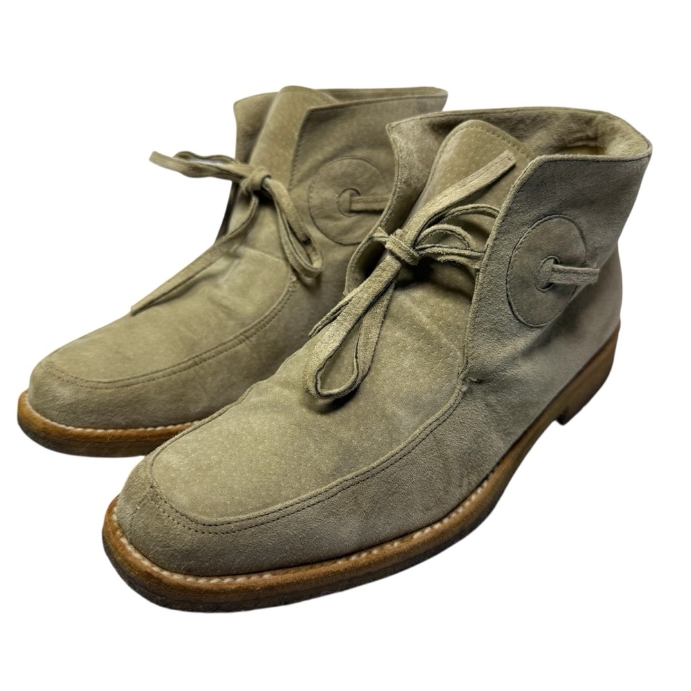 Manolo Blahnik Suede Ankle Chukka Booties size 37